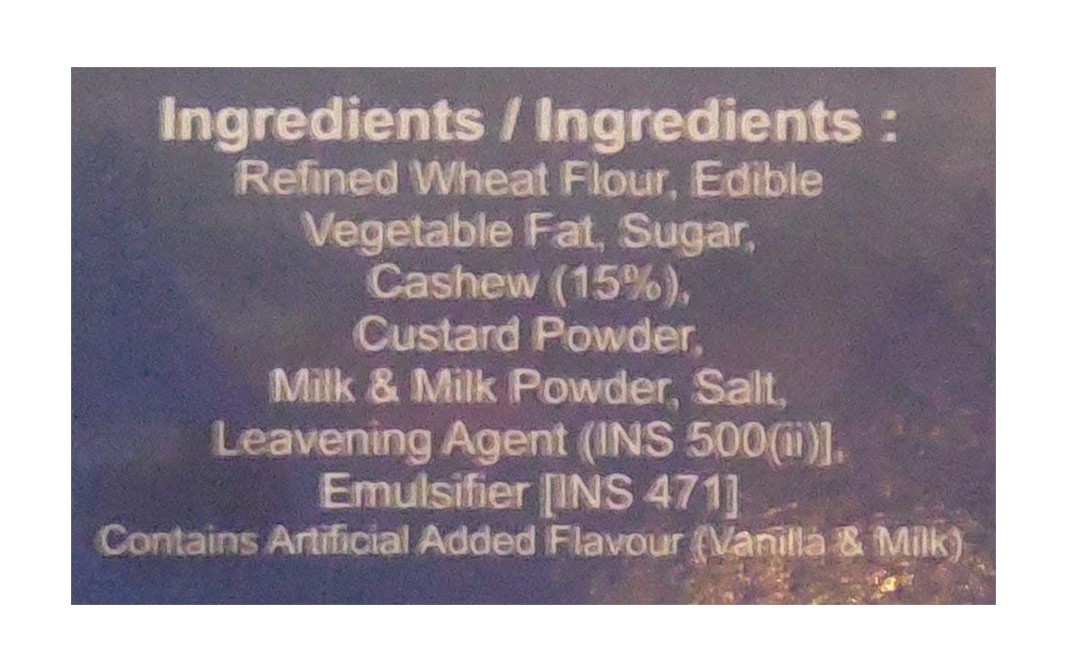 Biscuitwaala Cashew Biscuits    Box  400 grams